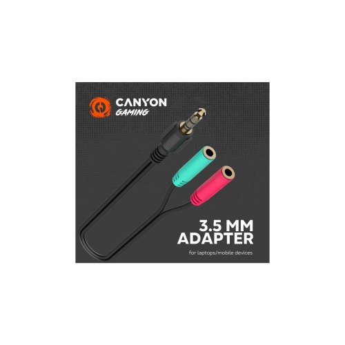 Гарнітура дротова Canyon GH-8A Black/Orange (CND-SGHS8A)