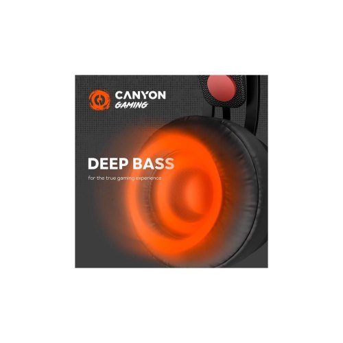 Гарнітура дротова Canyon GH-8A Black/Orange (CND-SGHS8A)