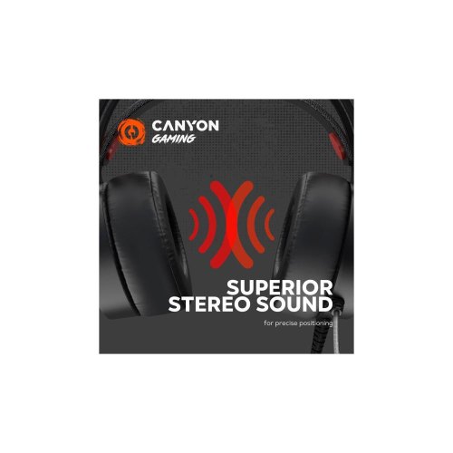 Гарнітура дротова Canyon GH-8A Black/Orange (CND-SGHS8A)