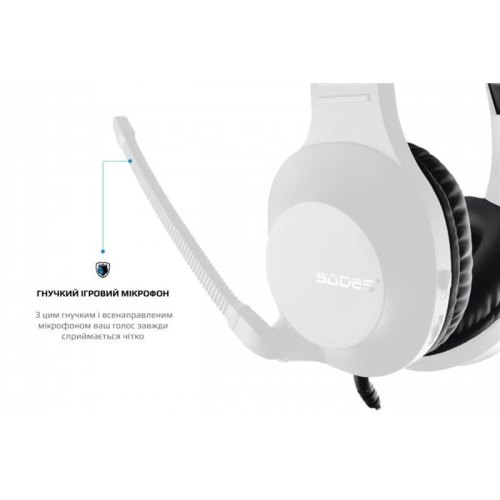 Гарнітура дротова Sades SA-721 Spirits White (sa721wtj)