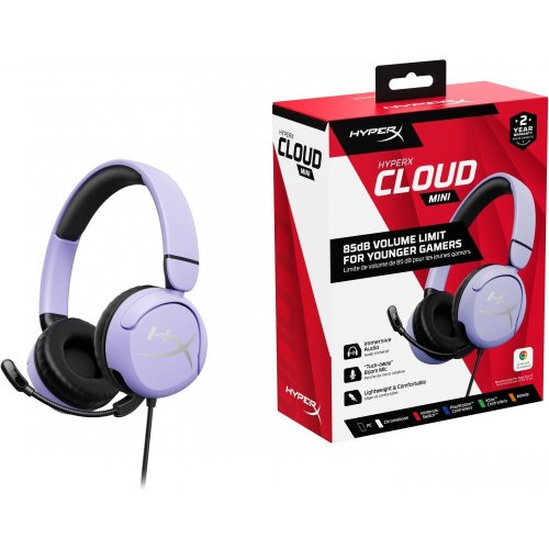 Гарнітура дротова HyperX Cloud Mini Lavender (7G8F5AA)
