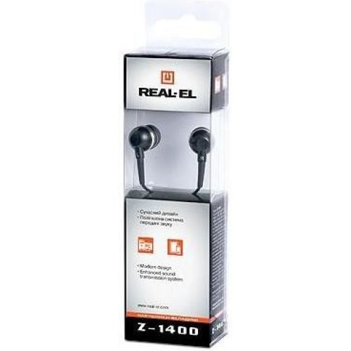Гарнітура дротова REAL-EL Z-1400 Mobile Black (EL124100035)