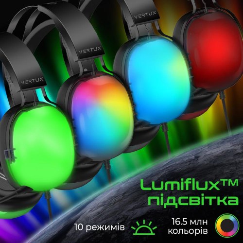 Гарнітура дротова Vertux Sirius Black