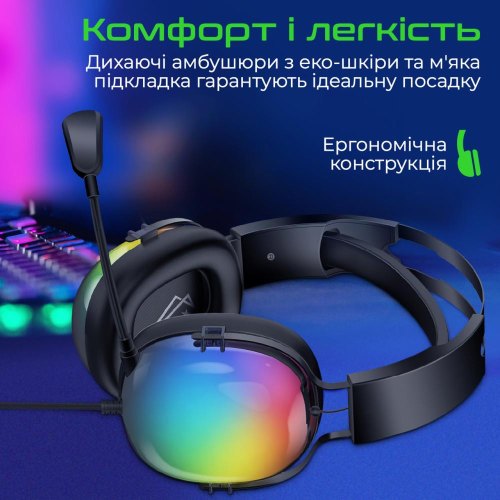 Гарнітура дротова Vertux Sirius Black