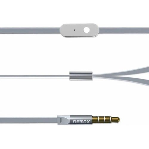 Гарнітура дротова Remax RM-535 Silver (6954851211150)