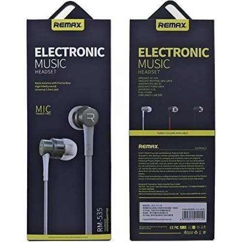 Гарнітура дротова Remax RM-535 Silver (6954851211150)