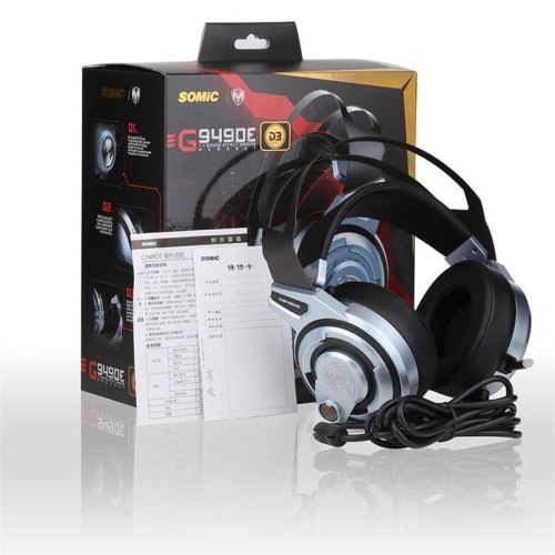 Гарнітура дротова Somic G949DE Black/Silver