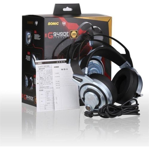 Гарнітура дротова Somic G949DE Black/Silver