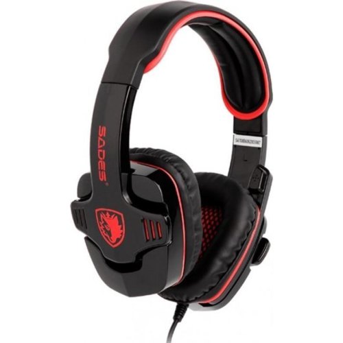 Гарнітура дротова Sades SA-708GT Black/Red (sa708brj)