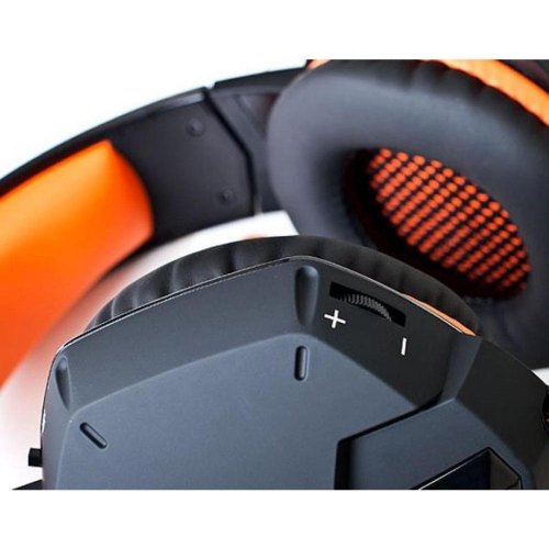 Гарнітура дротова REAL-EL GDX-7700 Black/Orange (EL124100016)