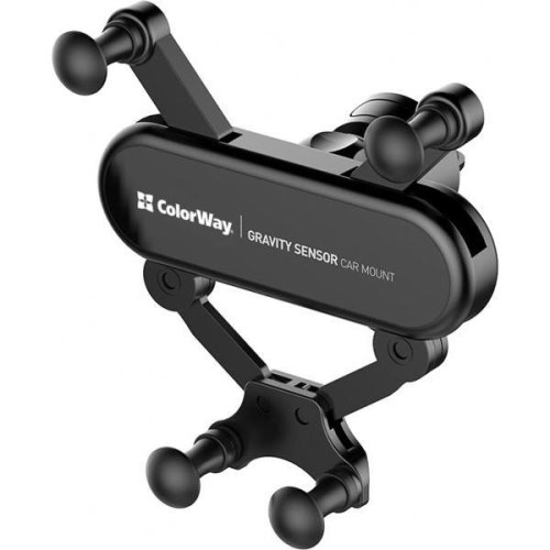 Автомобільний тримач ColorWay Gravity Sensor Holder Black (CW-CHG11-BK)