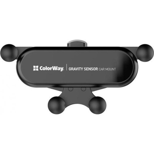 Автомобільний тримач ColorWay Gravity Sensor Holder Black (CW-CHG11-BK)