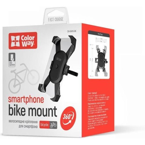 Тримач для смартфона ColorWay Black (CW-BH10-BK)