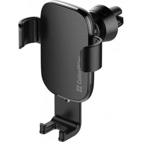 Автомобільний тримач ColorWay Metallic Gravity Holder 3 Black (CW-CHG14-BK)