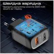 Мережевий зарядний пристрій Promate BiPlug-QC3 Black