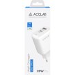 Мережевий зарядний пристрій AccLab AL-TC220, 1xUSB, 1xUSB Type-C, White (1283126556494)