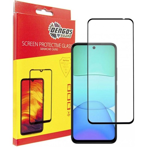 Захисне скло Dengos для Apple iPhone 16 Plus, Full Glue, Black (TGFG-368)