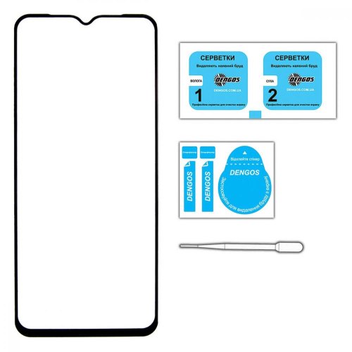 Захисне скло Dengos для Apple iPhone 15 Pro Max, Full Glue, Black (TGFG-321)