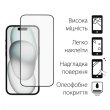 Захисне скло Dengos для Apple iPhone 15 Pro Max, Full Glue, Black (TGFG-321)