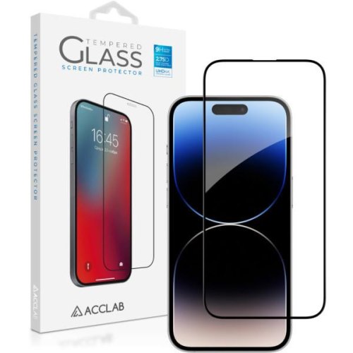 Захисне скло ACCLAB Full Glue для Apple iPhone 14 Pro Black (1283126541971)