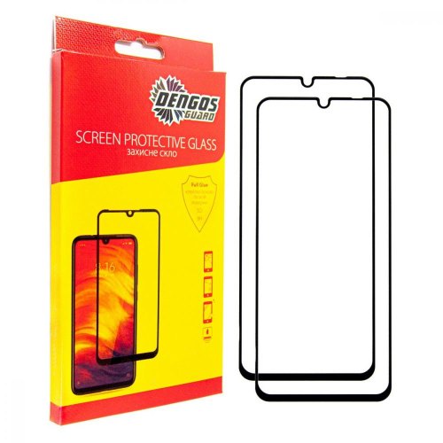 Захисне скло Dengos для Realme C61, Full Glue, Black, 2шт (DG-TG2P-57)