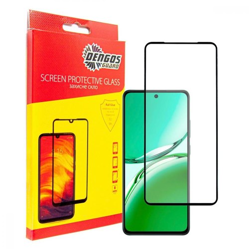 Захисне скло Dengos для Realme Note 50, Full Glue, Black (TGFG-371)