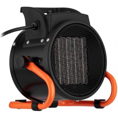 Теплова гармата електрична 2E Ceramic, 2кВт, 20м.кв., 197м.куб/год, керамічний нагрівальний елемент (PTC), чорна (2E-AHC2000)