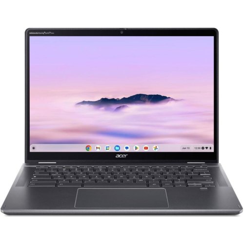Ноутбук Acer Chromebook Plus Spin 514 CP514-4HN 14 WUXGA IPS Touch, Intel 5-120U, 8GB, SSD 256GB, UMA, ChromeOS, сірий (NX.KYQEU.002)