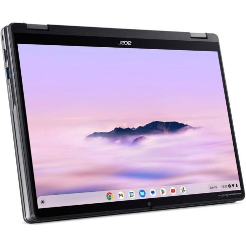 Ноутбук Acer Chromebook Plus Spin 514 CP514-4HN 14 WUXGA IPS Touch, Intel 5-120U, 8GB, SSD 256GB, UMA, ChromeOS, сірий (NX.KYQEU.002)