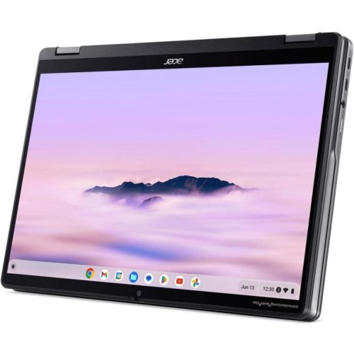 Ноутбук Acer Chromebook Plus Spin 514 CP514-4HN 14 WUXGA IPS Touch, Intel 5-120U, 8GB, SSD 256GB, UMA, ChromeOS, сірий (NX.KYQEU.002)