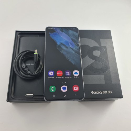 Смартфон Samsung Galaxy S21 (G991B) 128Gb Phantom Gray (SM-G991BZADSEK) USED **