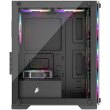 Корпус 1stPlayer X2-M-4F2(AP), без блоку живлення, чорний