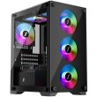 Корпус 1stPlayer X2-M-4F2(AP), без блоку живлення, чорний