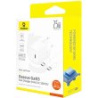МЗП Baseus GaN5 Mini Fast Charger Type-C 25W + cable Type-C to Type-C 100W 1m, White