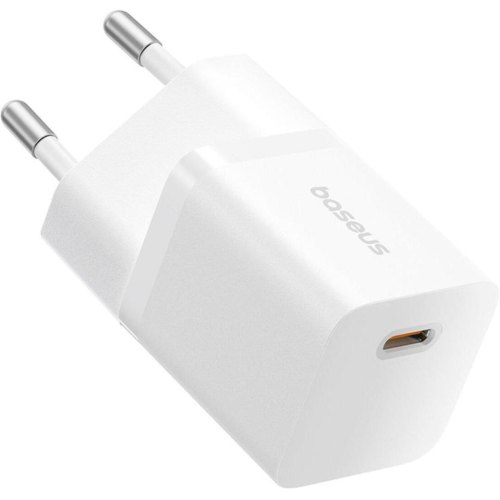 МЗП Baseus GaN5 Mini Fast Charger Type-C 25W + cable Type-C to Type-C 100W 1m, White