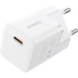 МЗП Baseus GaN5 Mini Fast Charger Type-C 25W + cable Type-C to Type-C 100W 1m, White