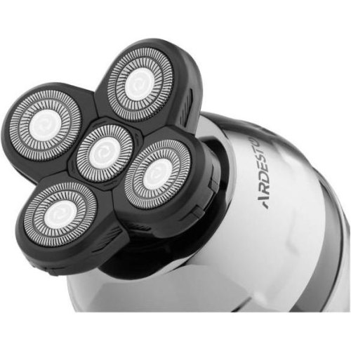 Бритва електрична для голови та тіла Ardesto SHR-5WPR, роторна, 5 головок для бриття, Li-Ion, сухий+вологий, бронзовий