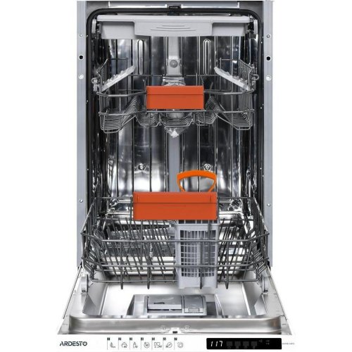 Посудомийна машина вбудовувана ARDESTO, для 10 комплектів посуду, А++, 45см, дисплей, 3й кошик, біла (DWMB-V4573)