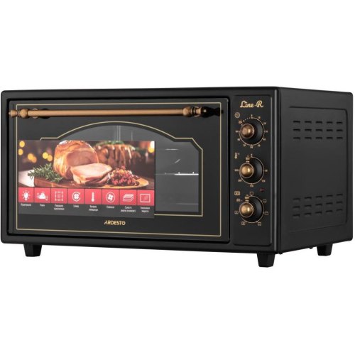 Піч електрична ARDESTO Line-R, 48л, 1600Вт, механічне керування, конвенція, чорна (MEO-F48BLR)