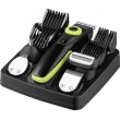 Набір для стрижки Ardesto SHR-9WPR, для бороди/вусів/голови/носа/тіла, мережа/акумулятор, 9 насадок, титанове напилення, чорний