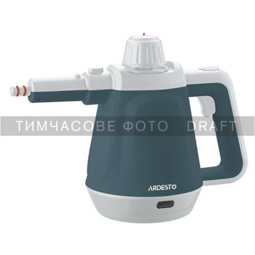 Пароочисник Ardesto STC-C1200W3-5, 1200Вт, 400мл, 3.5Бар, білий/синій