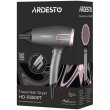 Фен Ardesto Pink Touch, 2000Вт, 2 швидкості, 2 температурних режими, складана ручка, сірий/рожевий (HD-R350PT)