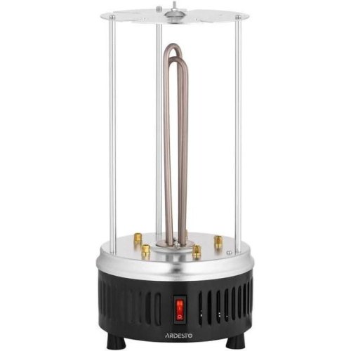 Електрошашличниця Ardesto VEG-HY1000, 900Вт, 5 шампурів, обертання 360 градусів, U-подібні нагрівачі, алюмінієвий кожух