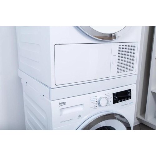 Комплект монтажний Beko, для з'єднання пральної машини з сушильною машиною, висувна полиця 60 см, білий (SKWS60)