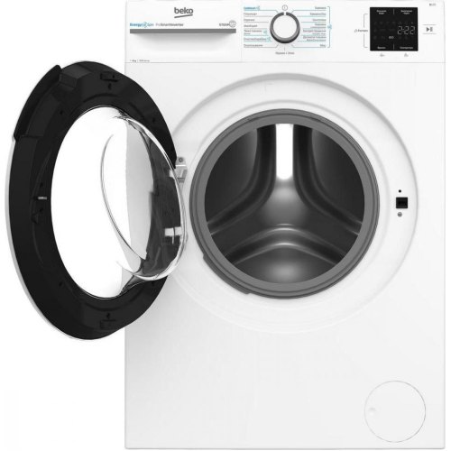 Пральна машина фронтальна Beko BM1WFSU38033WW, 8кг, 1000 об/хв, A+++, 55см, дисплей, інвертор, пара, біла