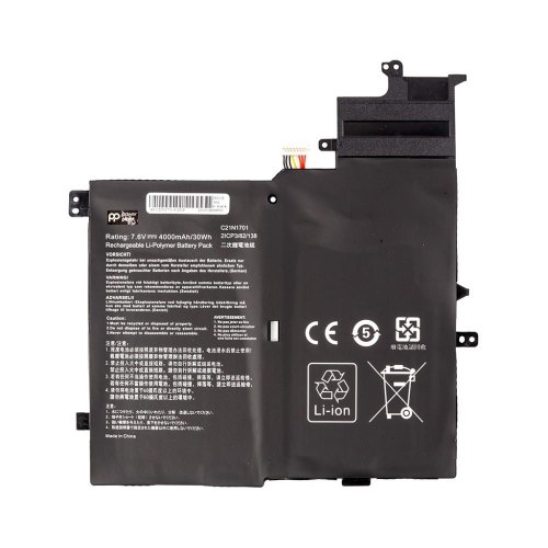 Акумулятор PowerPlant для ноутбуків ASUS VivoBook S460UA (C21N1701), 7.6V, 4000mAh (NB432080)