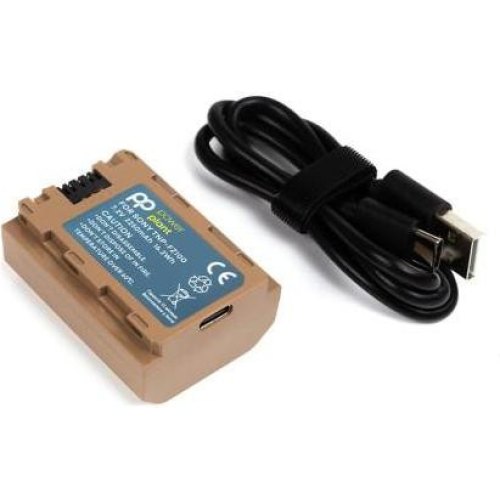 Акумулятор PowerPlant для Sony TNP-FZ100, 2250mAh, кабель USB Type-C (CB970872)