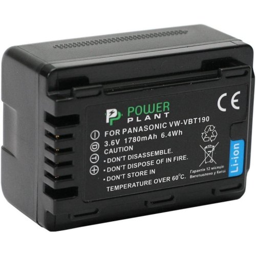 Акумулятор PowerPlant для Panasonic VW-VBT190, 1780mAh (DV00DV1412)