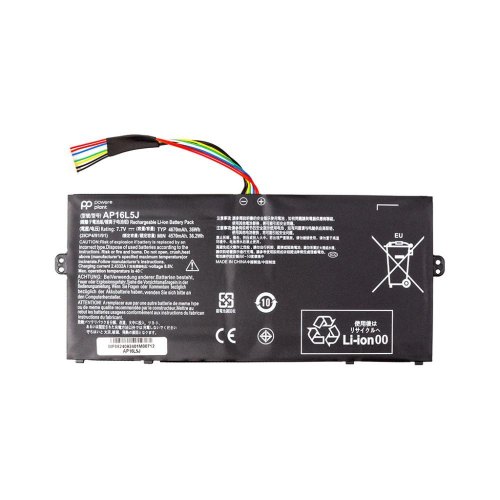 Акумулятор PowerPlant для ноутбуків ACER Switch 3 SW312-31P (AP16L5J), 7.7V, 4670mAh (NB410781)