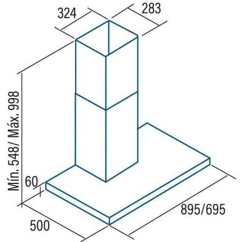 Витяжка T-подібна Cata Legend 7000 xgbk, 70см, 1065 м.куб/год, чорна (02021202)